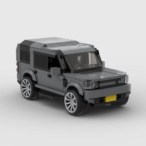 Grey Land Rover Discovery 4 building block lego toy car with pdf instructions