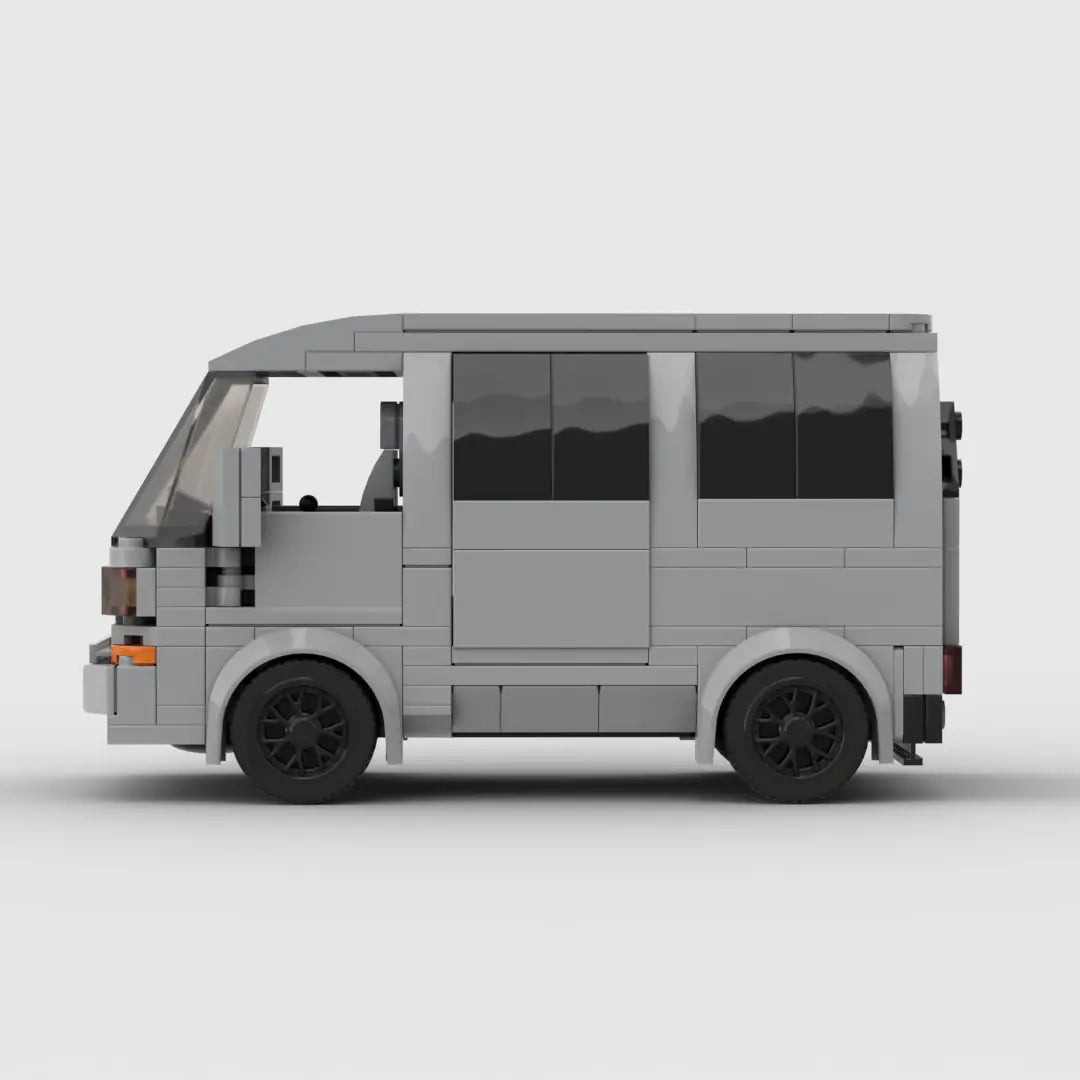 Grey Honda ACTY street van building block lego toy truck