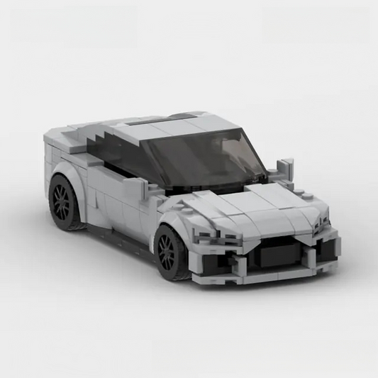 Grey Audi RS7 building block toy car with PDF instructions