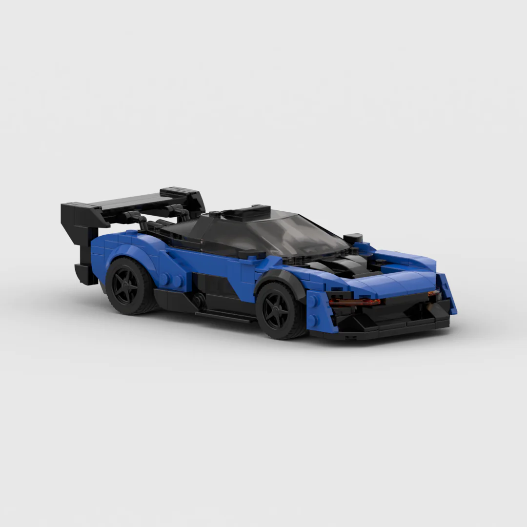 Blue McLaren Senna GTR building block lego toy car