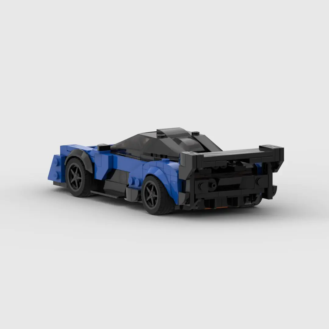 Blue McLaren Senna GTR building block lego toy car