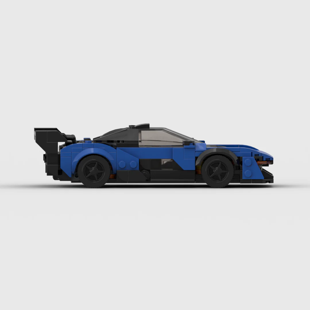 Blue McLaren Senna GTR building block lego toy car