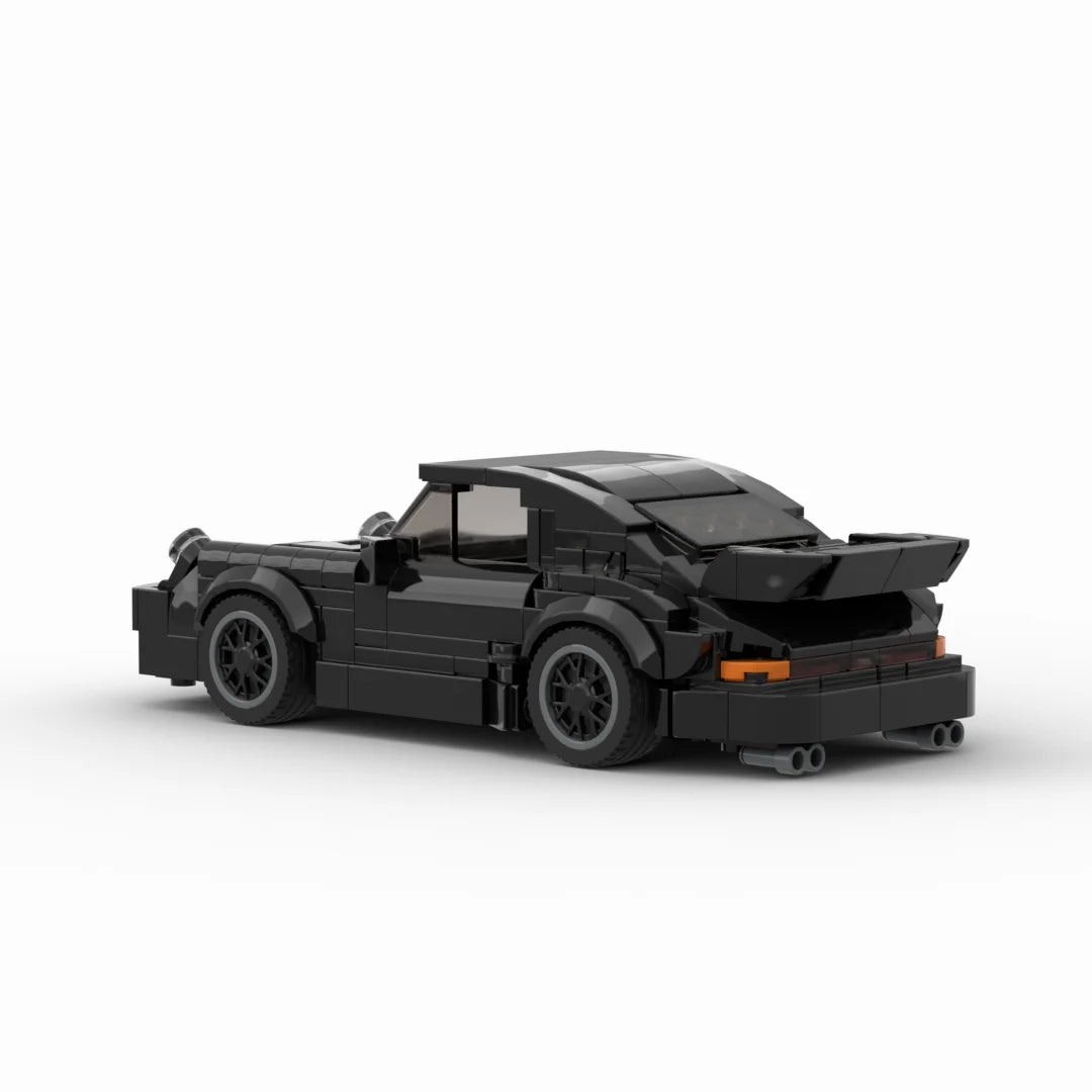 Porsche 911 Turbo Black Bird building block lego toy car with pdf instructions