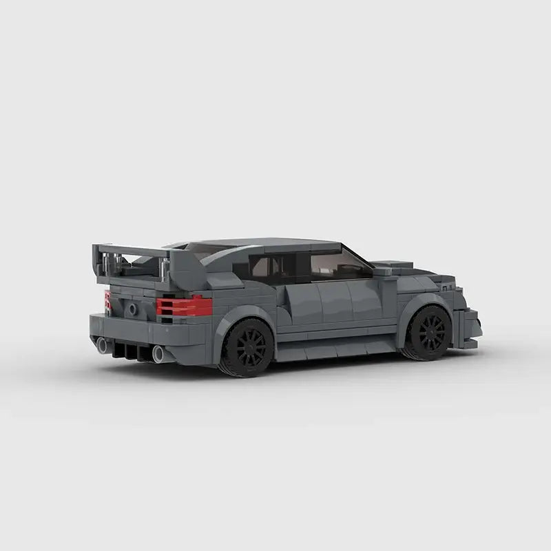 Grey Subaru WRX STI building block lego toy car with pdf instructions