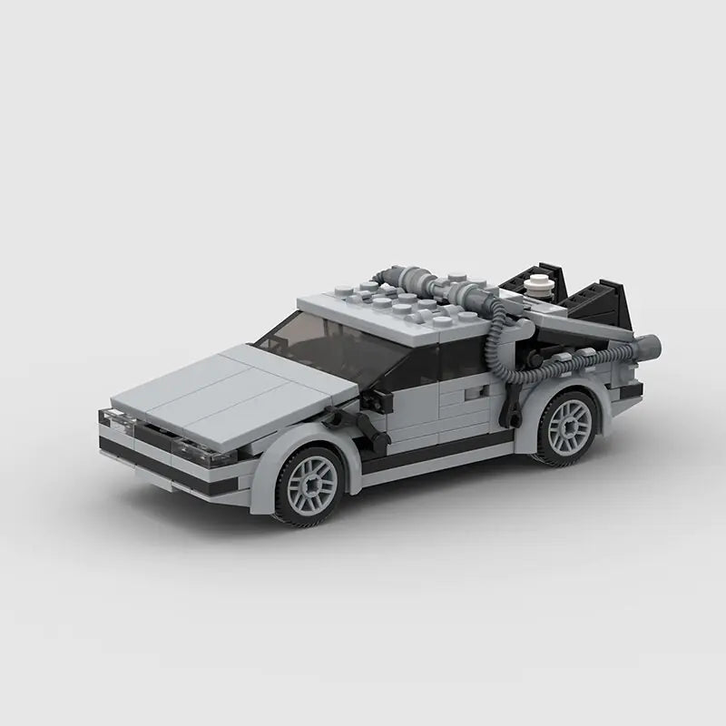 Back to the Future DeLorean DM-12 building block lego toy car with pdf instructions