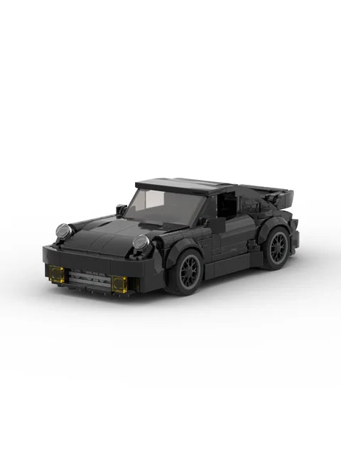 Porsche 911 Turbo Black Bird building block lego toy car with pdf instructions