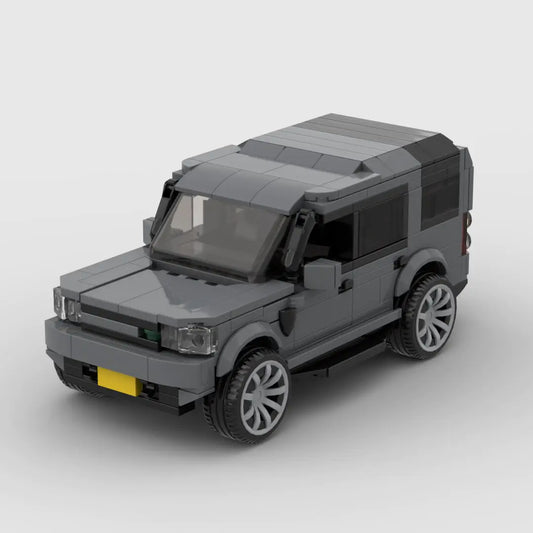 Grey Land Rover Discovery 4 building block lego toy car with pdf instructions