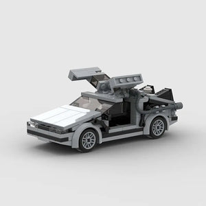 Back to the Future DeLorean DM-12 building block lego toy car with pdf instructions