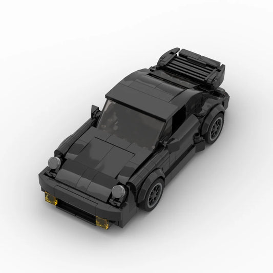 Porsche 911 Turbo Black Bird building block lego toy car with pdf instructions