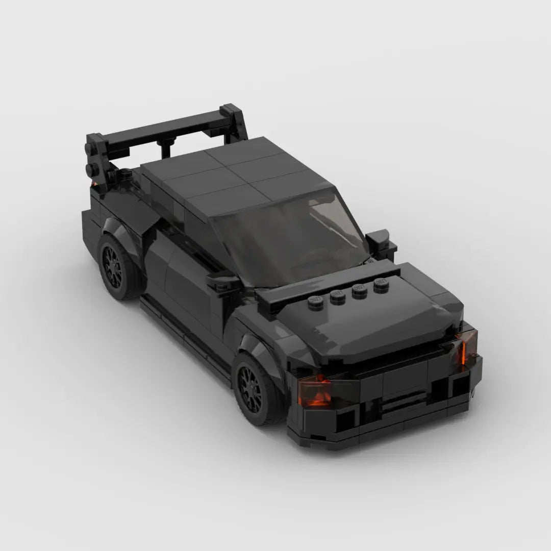 Black Mitsubishi EVO Sport building block lego toy car