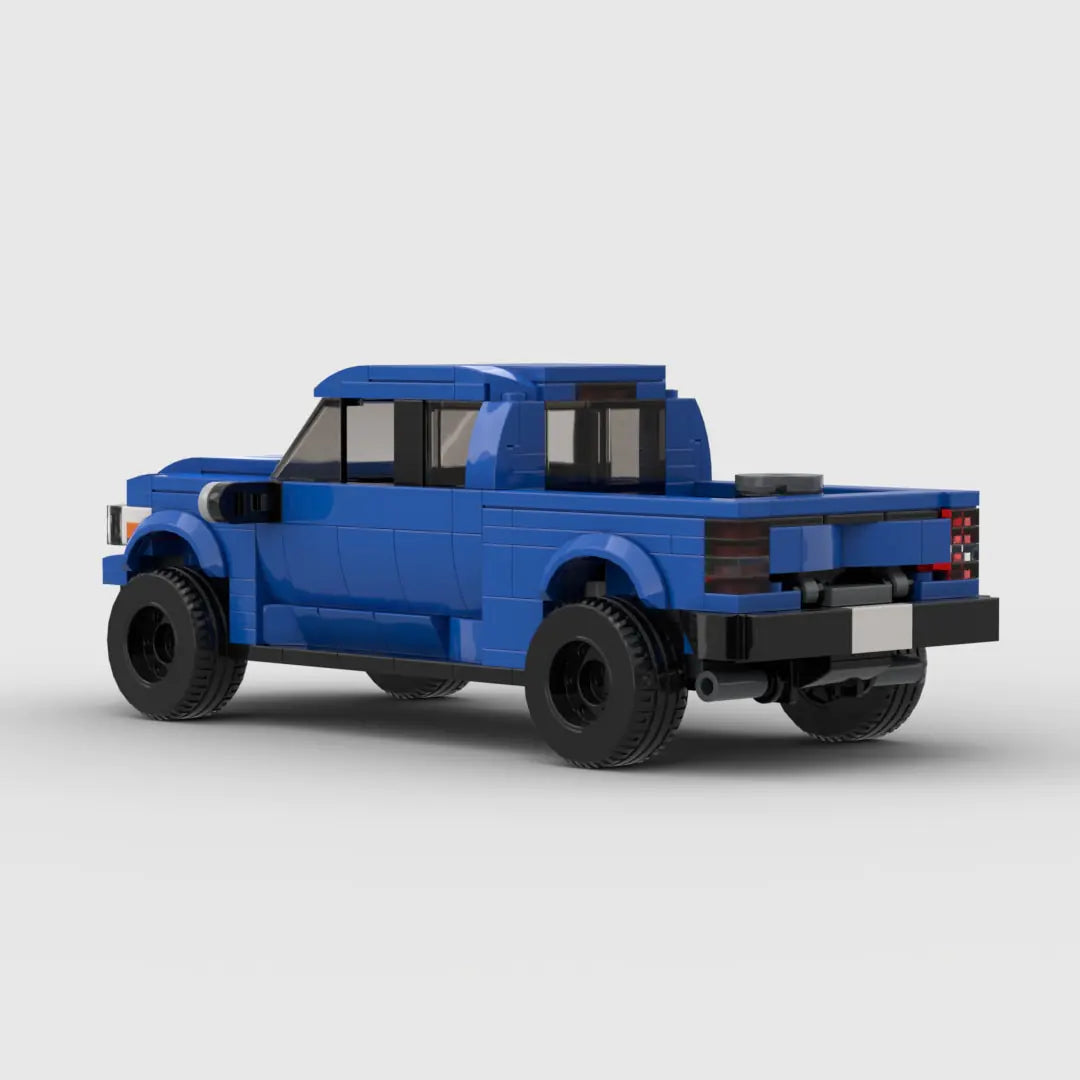 Blue Toyota Tundra building block lego toy truck