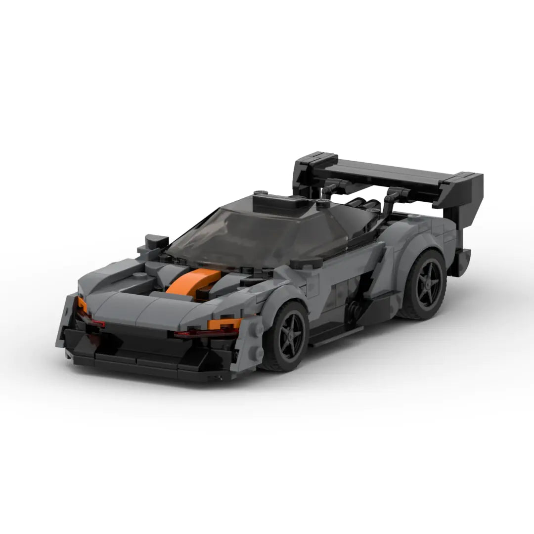 Grey McLaren Senna GTR building block lego toy car