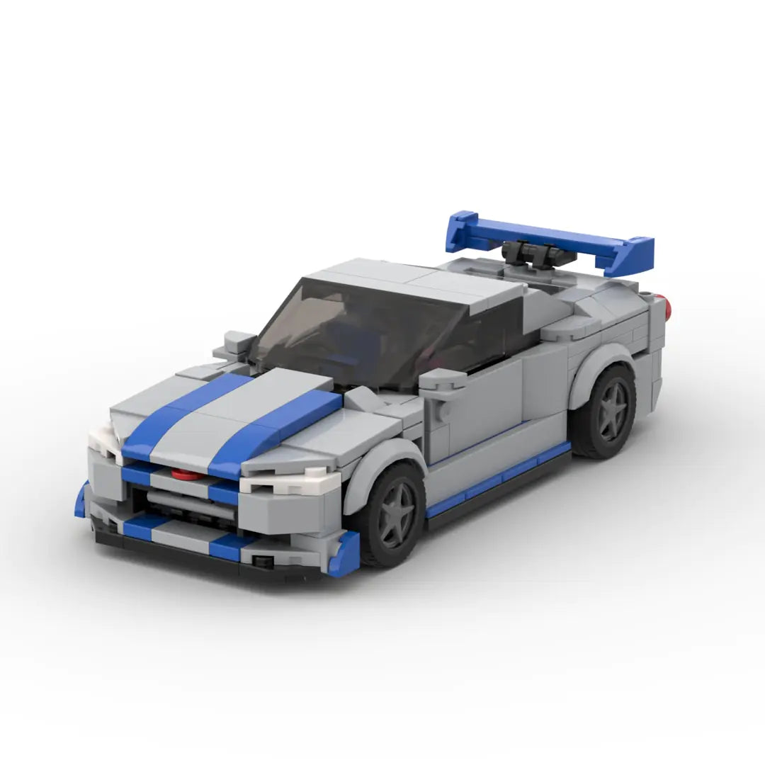 Nissan GTR R34 building block lego toy car