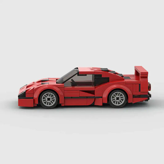 Red Ferrari F40 building block lego toy car