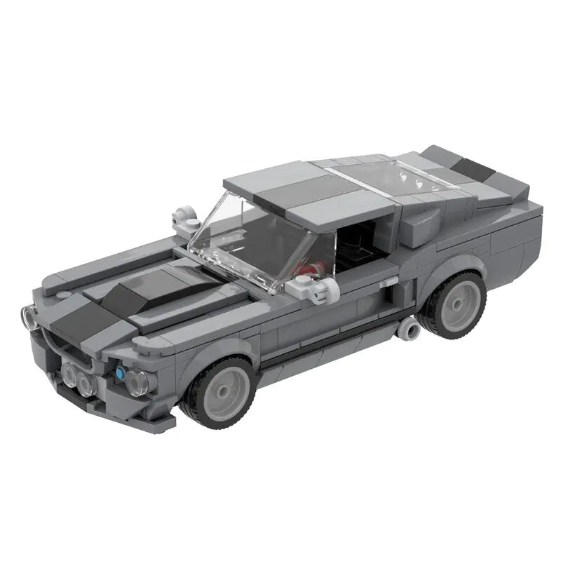 Grey Ford Mustang Shelby GT350 Eleanor building block lego toy car