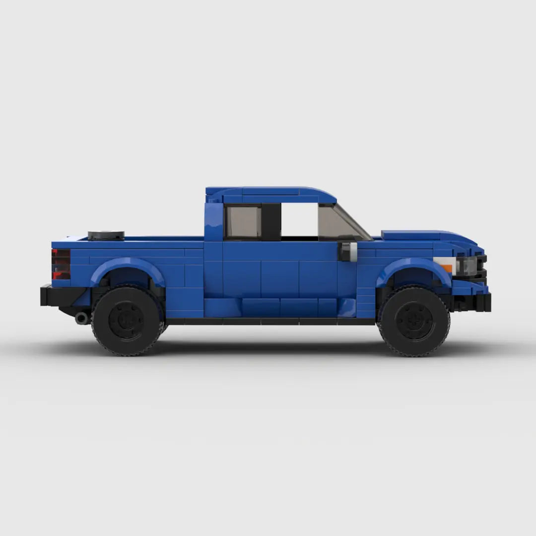 Blue Toyota Tundra building block lego toy truck