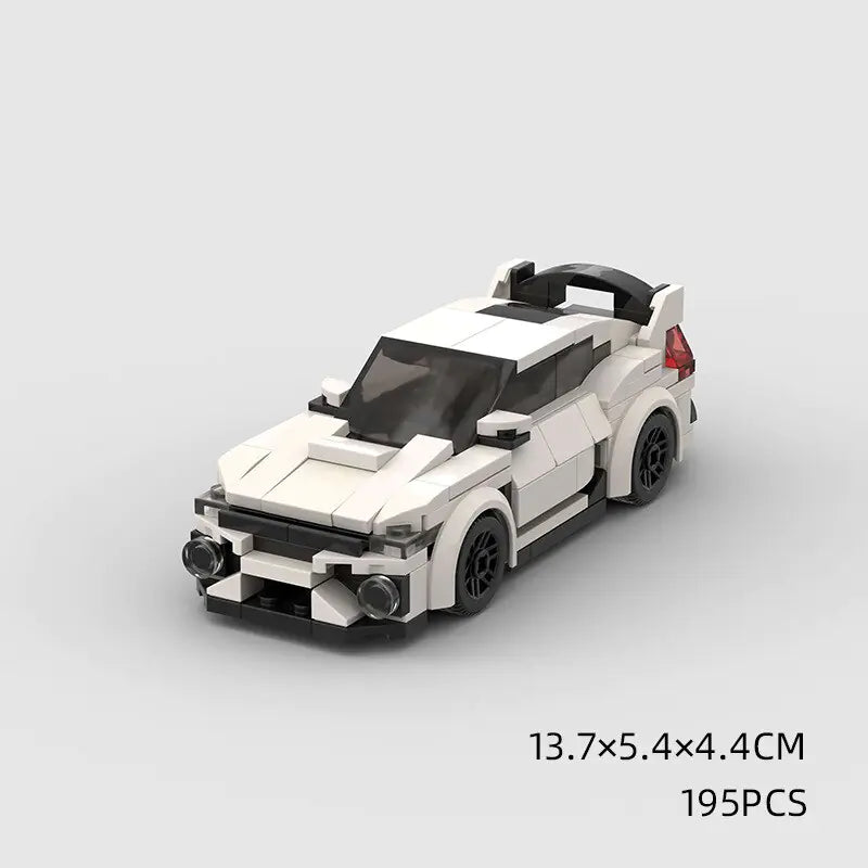 White Honda Civic Type R 195 piece building block lego toy car