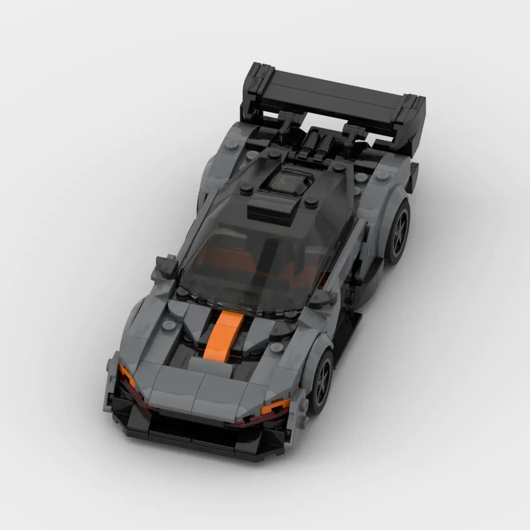 Grey McLaren Senna GTR building block lego toy car