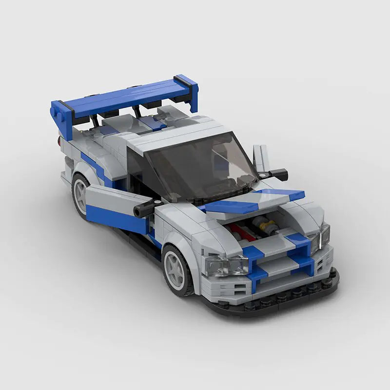 Fast & Furious Nissan Skyline GTR R34 building block lego toy car