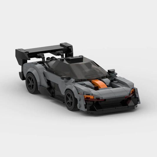 Grey McLaren Senna GTR building block lego toy car