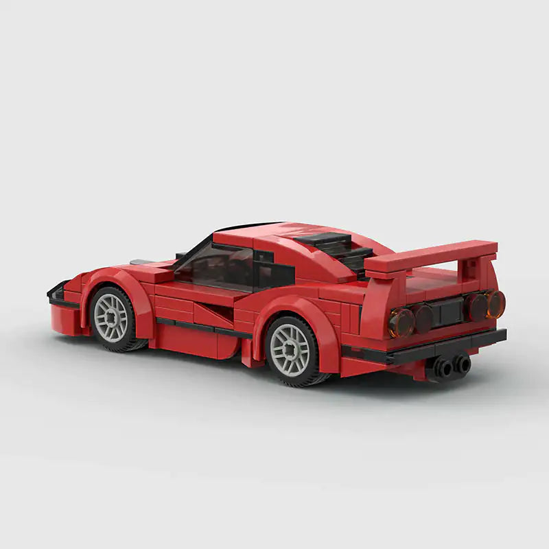 Red Ferrari F40 building block lego toy car