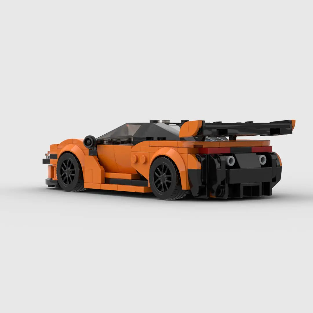 Orange McLaren 720S GT3 building block lego toy car