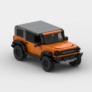 Orange Ford Bronco building block lego toy car