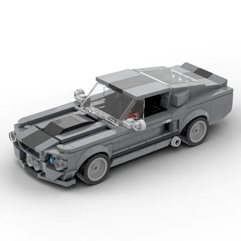 Grey Ford Mustang Shelby GT350 Eleanor building block lego toy car