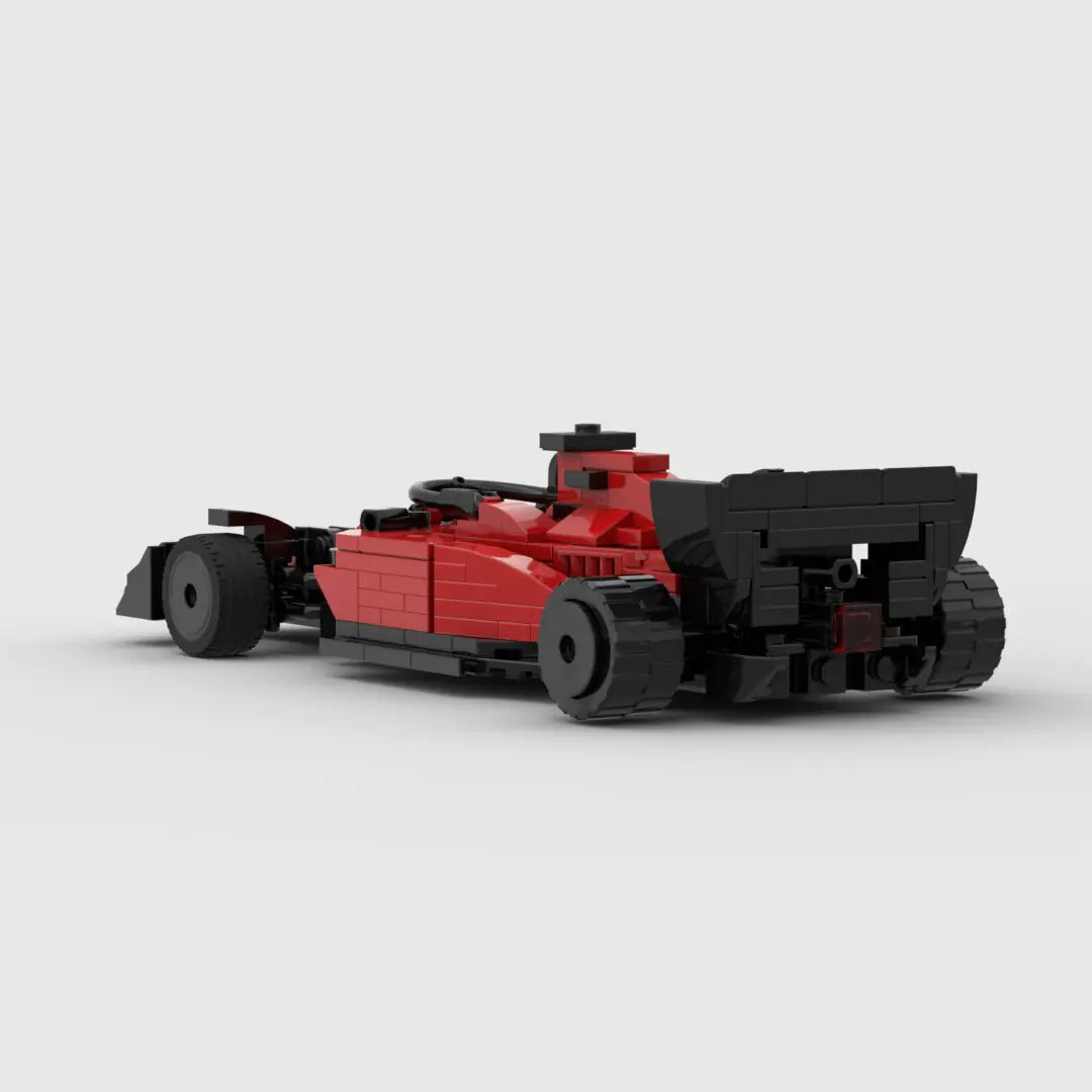 Red Ferrari F1 racing building block lego toy car