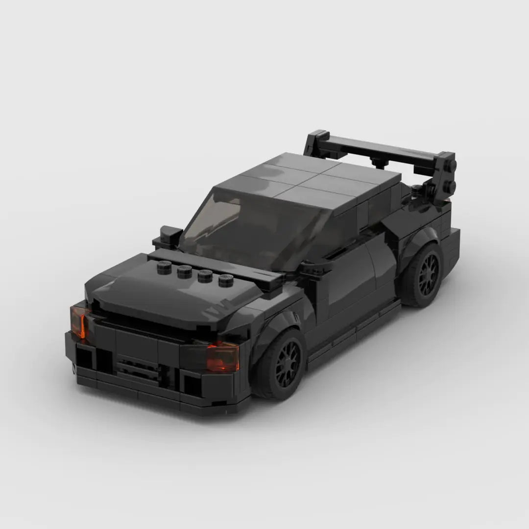 Black Mitsubishi EVO Sport building block lego toy car