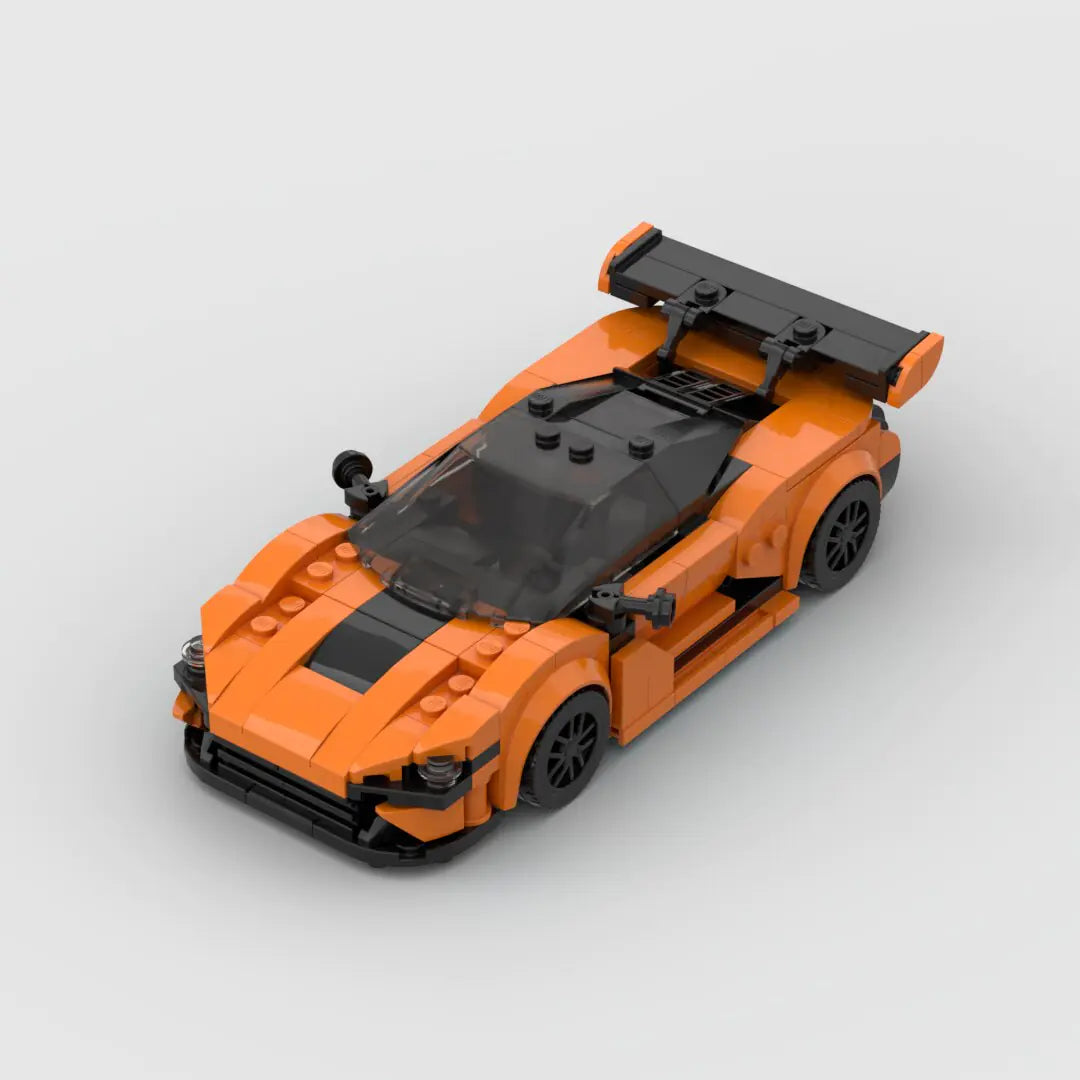 Orange McLaren 720S GT3 building block lego toy car