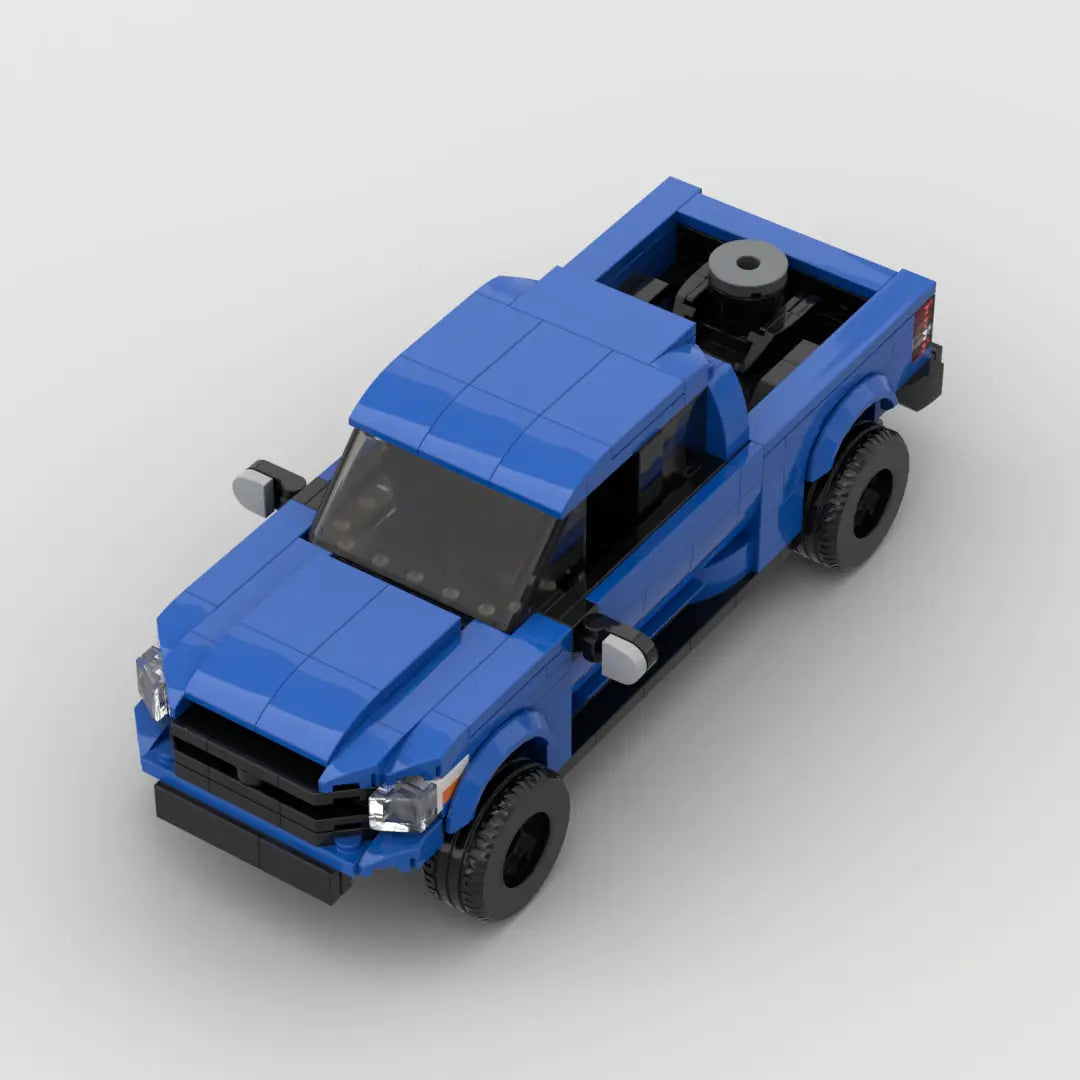 Blue Toyota Tundra building block lego toy truck