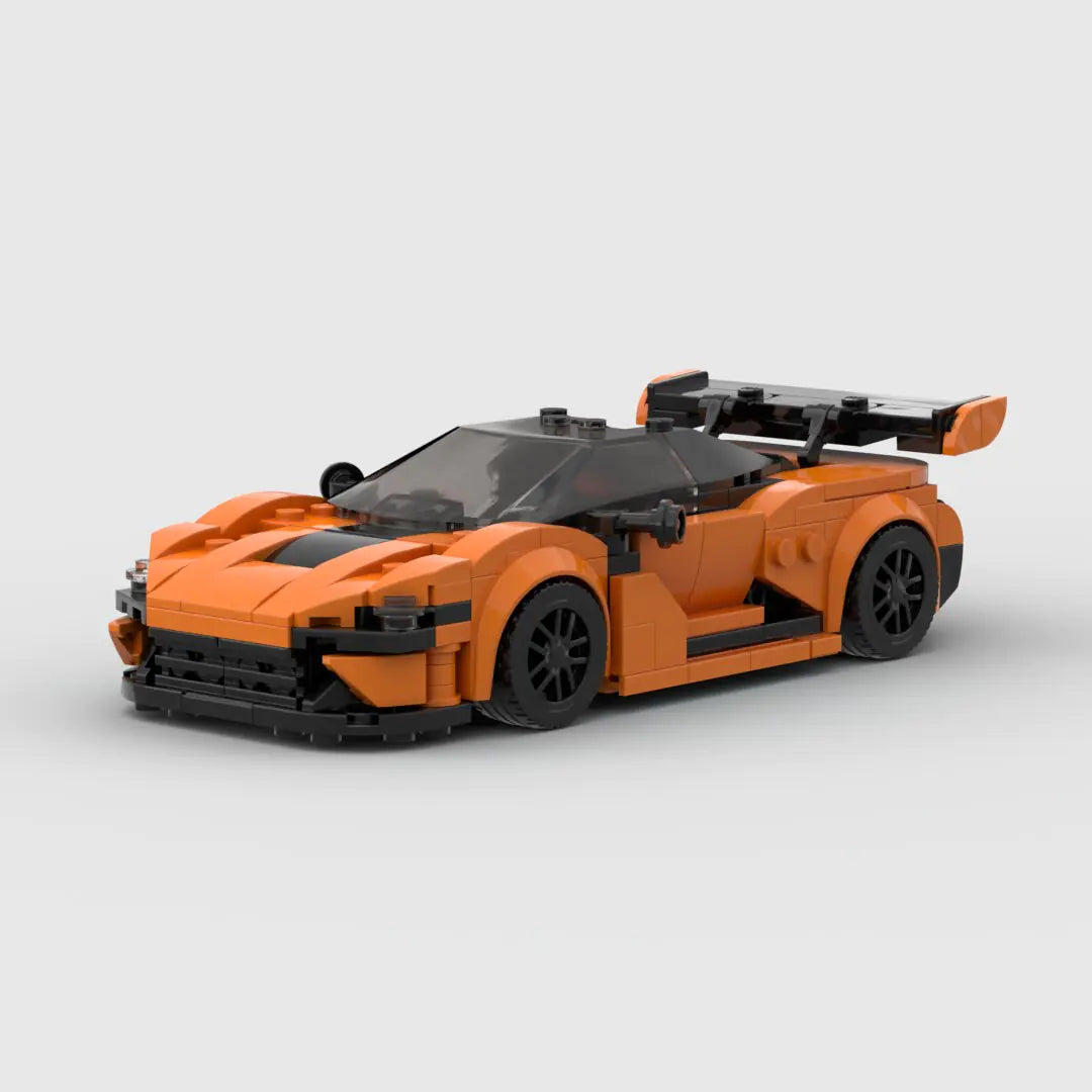 Orange McLaren 720S GT3 building block lego toy car