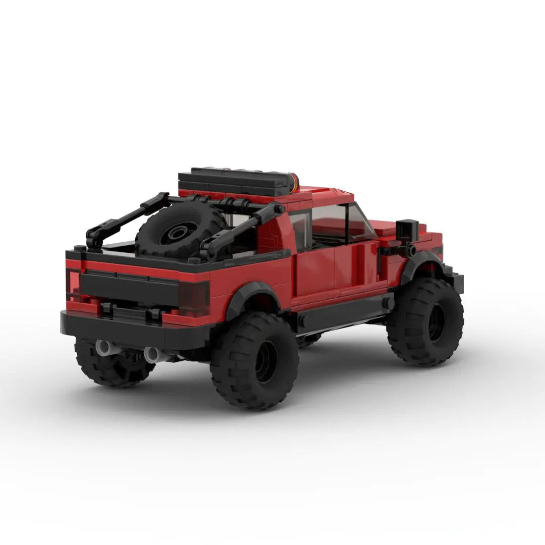 Red Ford F150 building block lego toy truck