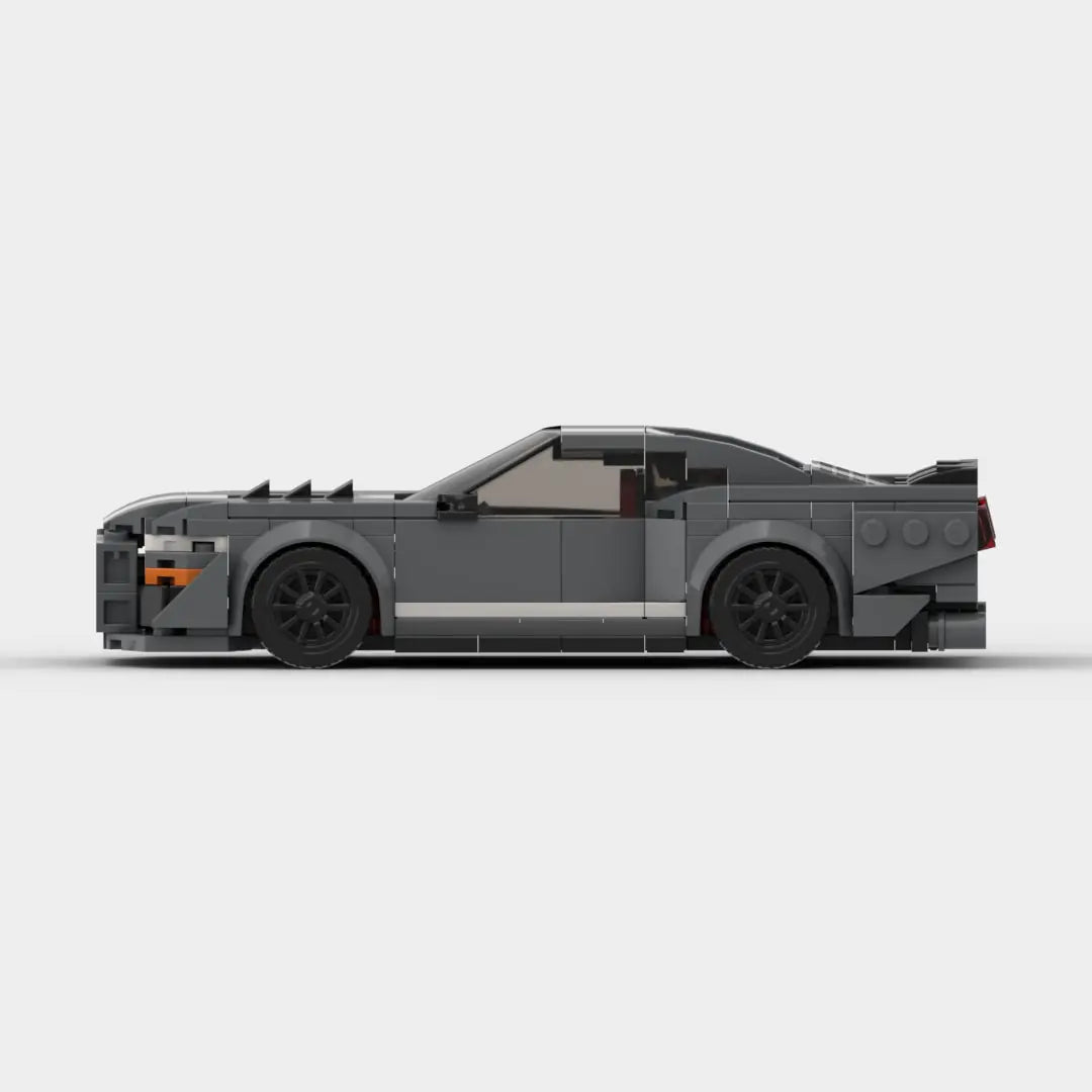 Grey Ford Mustang Shelby GT500 building block lego toy car