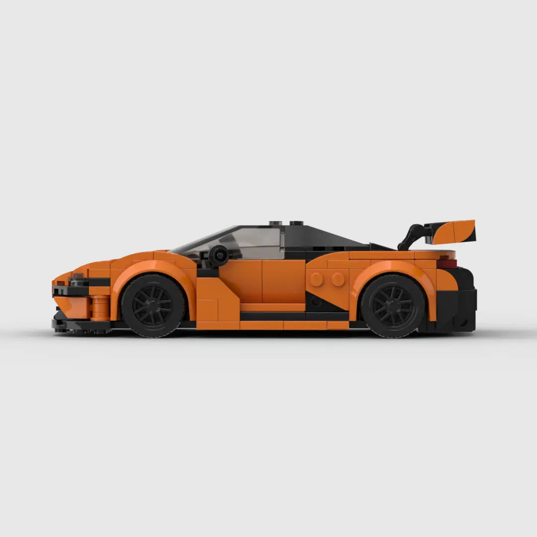 Orange McLaren 720S GT3 building block lego toy car