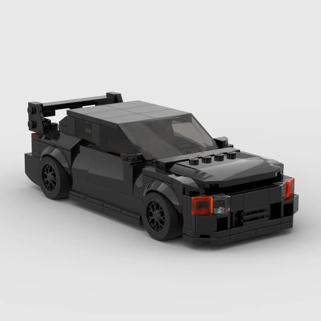 Black Mitsubishi EVO Sport building block lego toy car