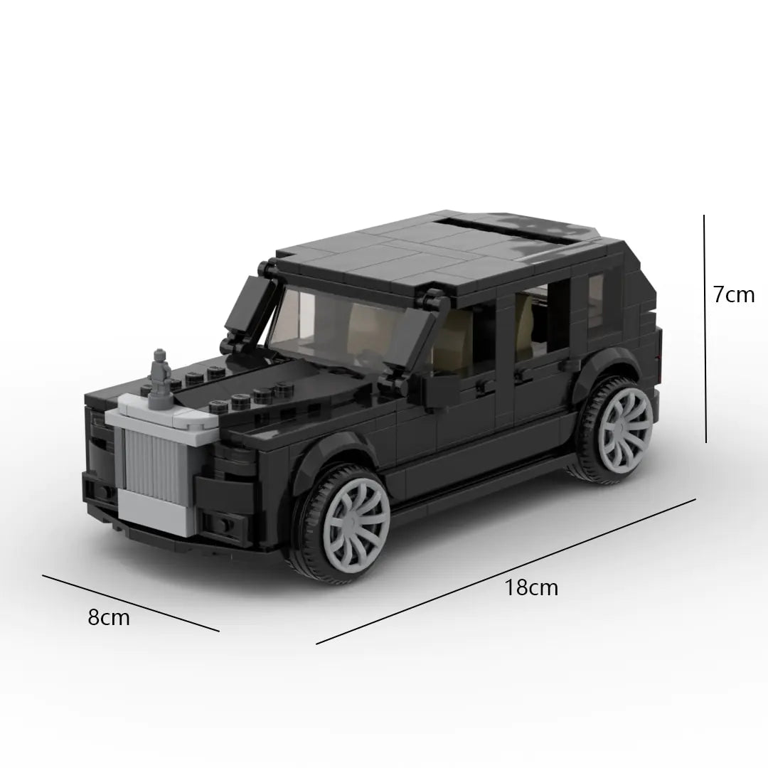 Black Rolls-Royce Cullinan building block lego toy truck