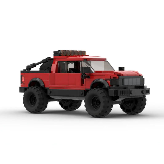 Red Ford F150 building block lego toy truck