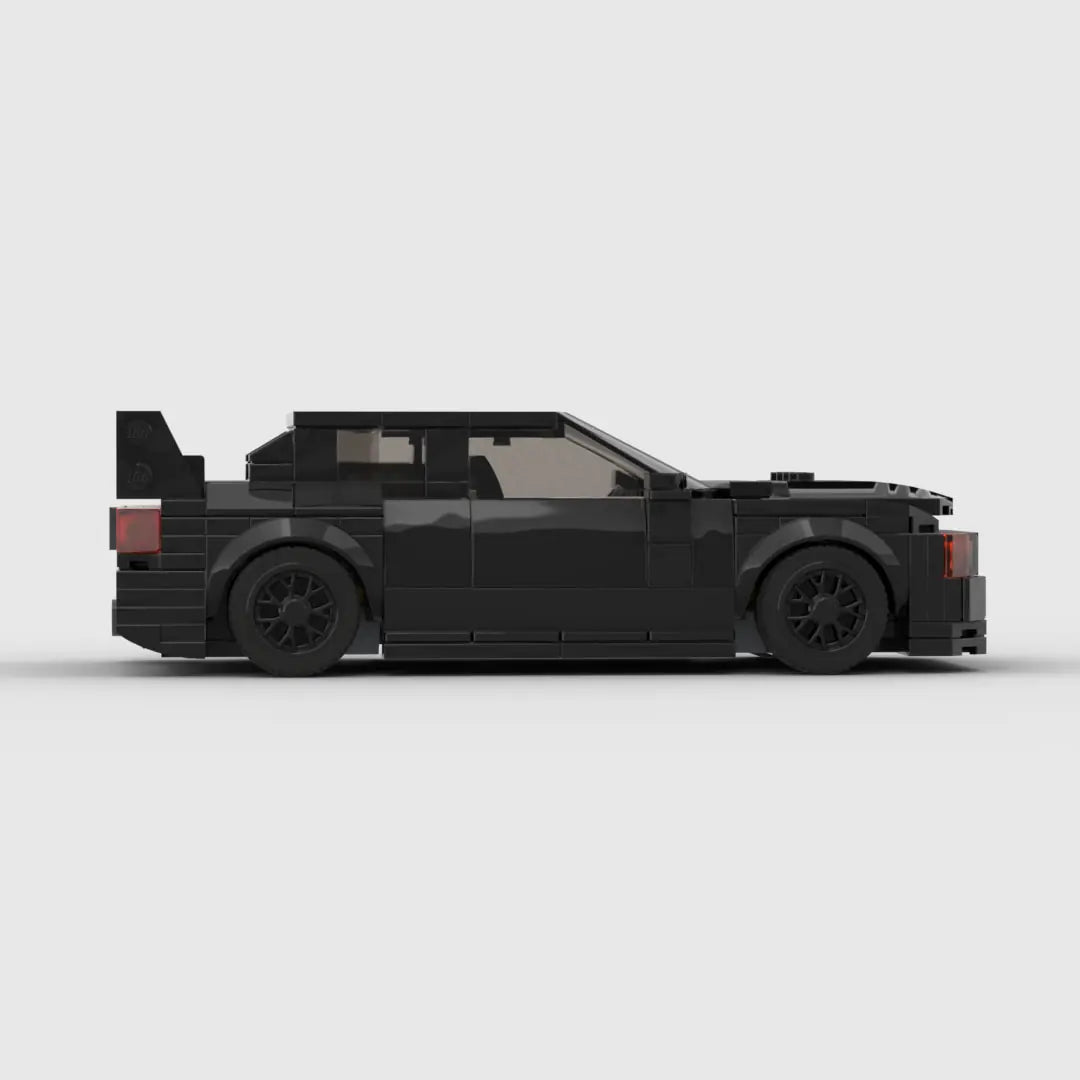 Black Mitsubishi EVO Sport building block lego toy car