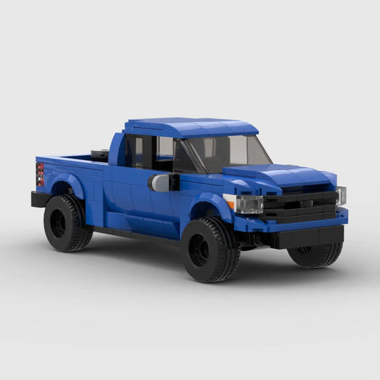 Blue Toyota Tundra building block lego toy truck