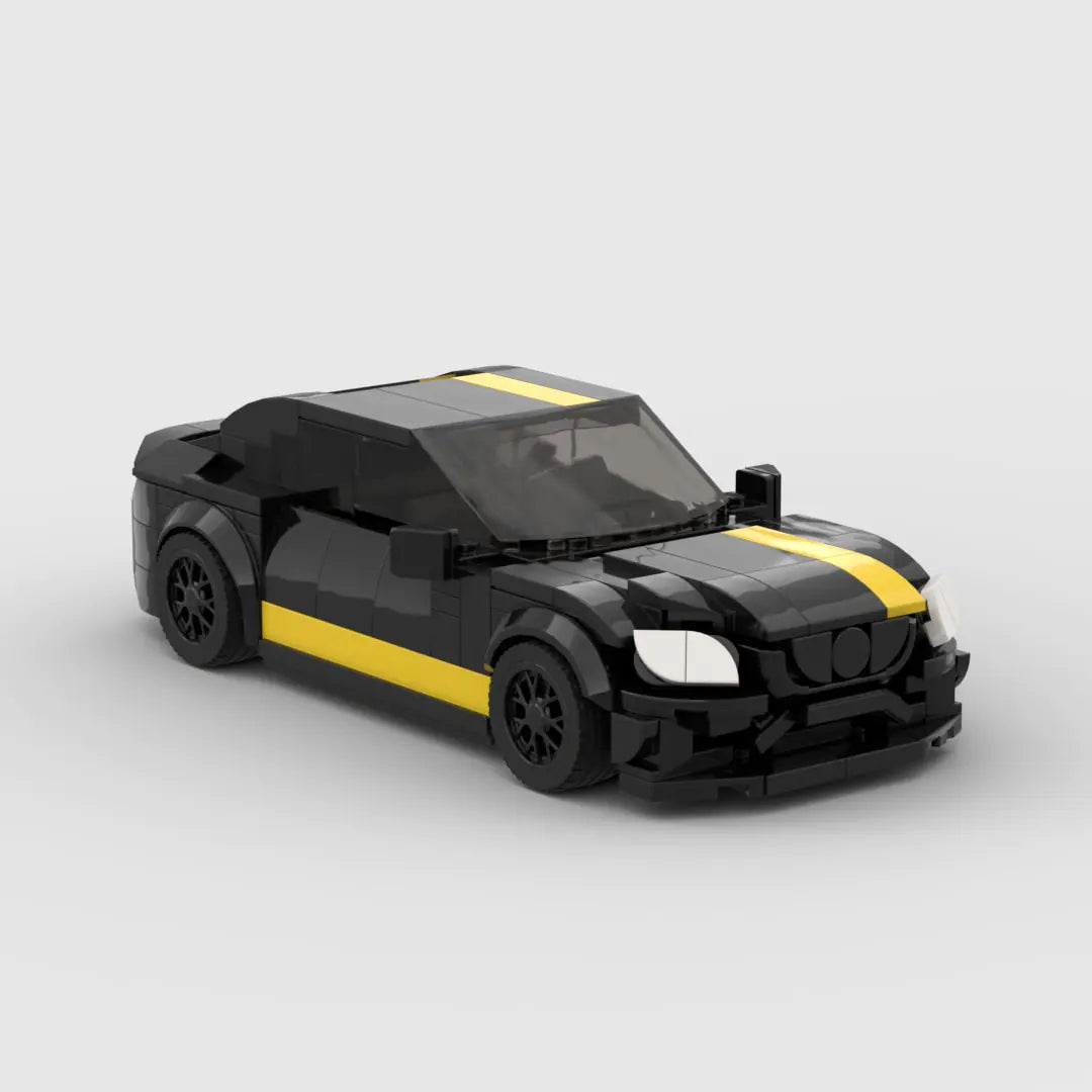 Black Mercedes-AMG C63 building block lego toy car