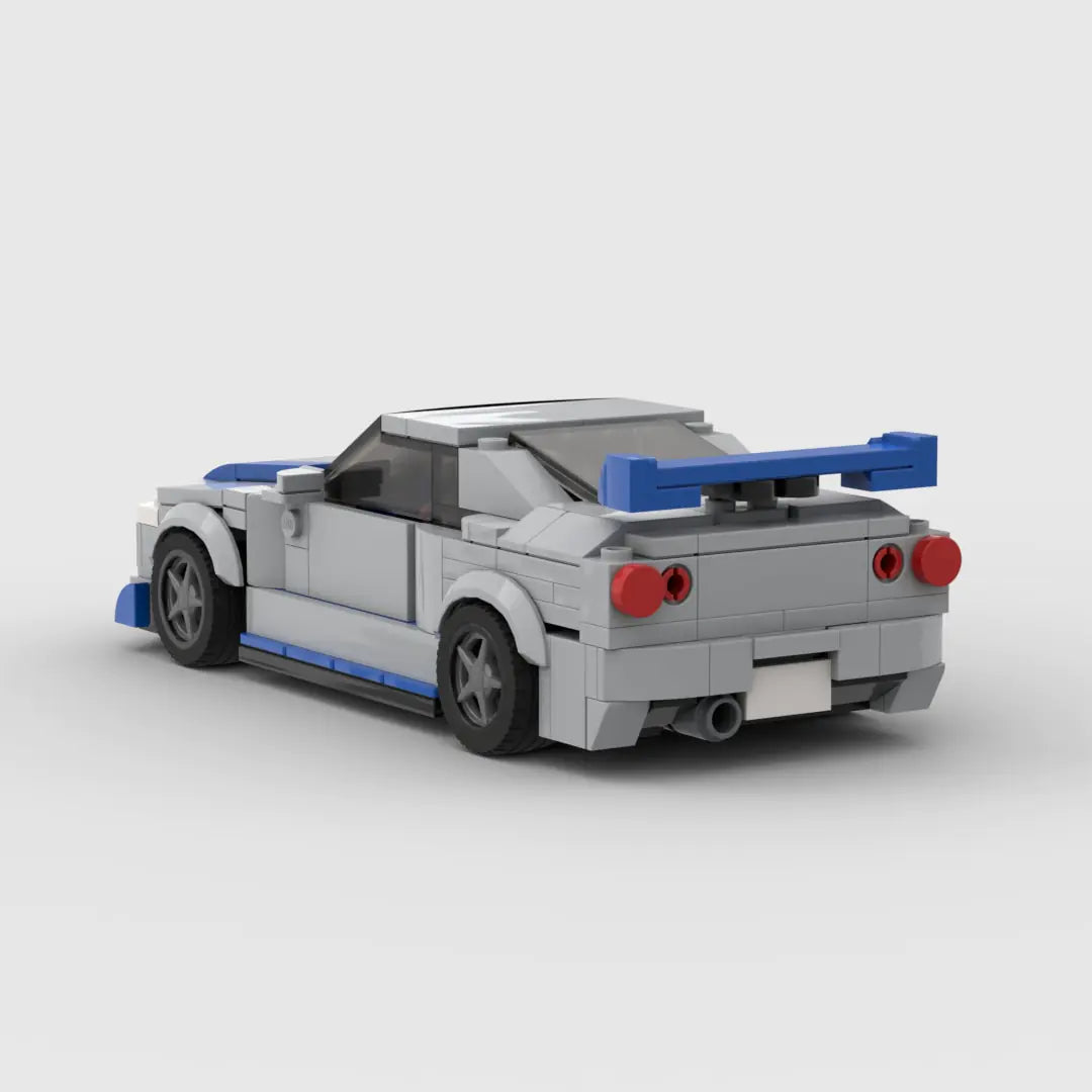 Nissan GTR R34 building block lego toy car