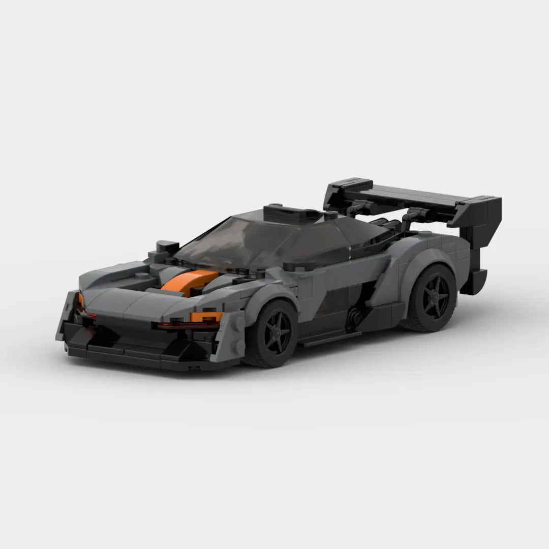 Grey McLaren Senna GTR building block lego toy car