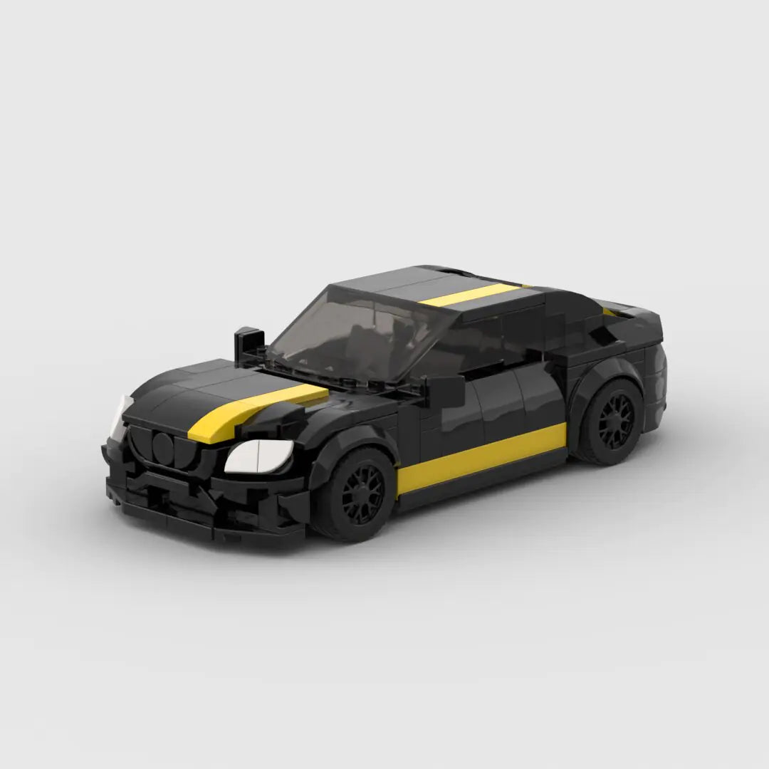 Black Mercedes-AMG C63 building block lego toy car