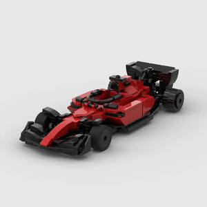 Red Ferrari F1 racing building block lego toy car