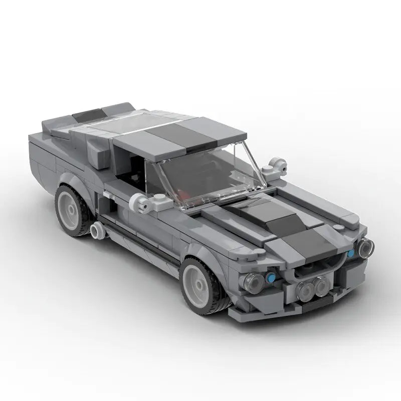 Grey Ford Mustang Shelby GT350 Eleanor building block lego toy car