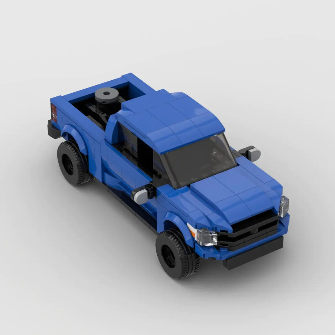 Blue Toyota Tundra building block lego toy truck