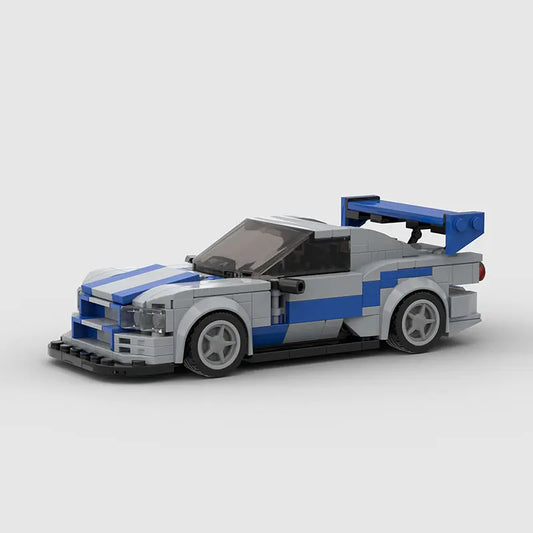 Fast & Furious Nissan Skyline GTR R34 building block lego toy car