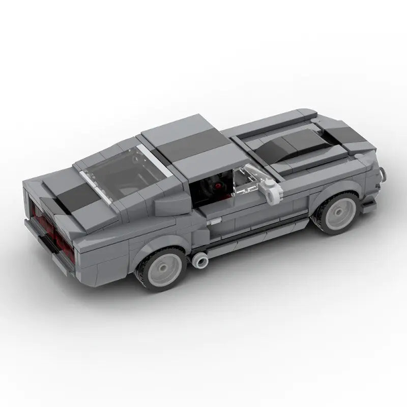 Grey Ford Mustang Shelby GT350 Eleanor building block lego toy car